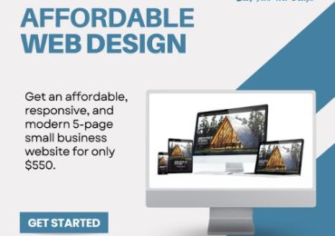 Get an affordable, responsive and modern 5-page small business website for only $550