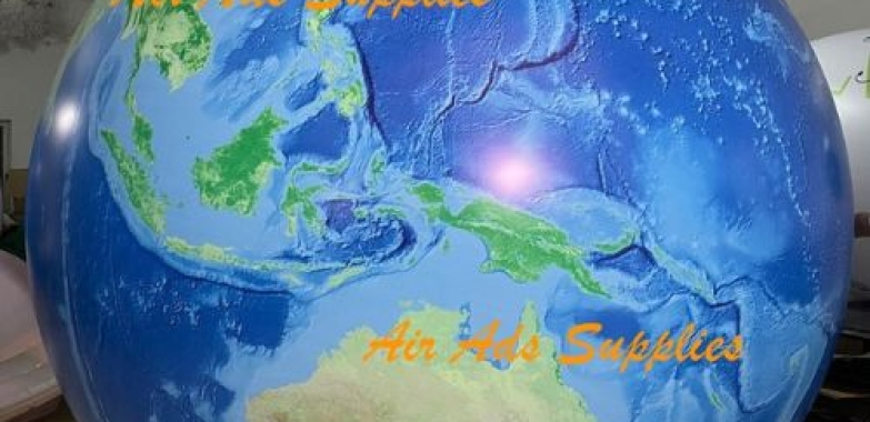 10ft (3m) Giant Inflatable Globe Map World Balloon Exquisite Print Globe Balloon/Free Logo (PVC)
