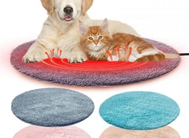 SEPPR Pet Heating Pad, 16” Dog Cat Heating Pad, USB Interface Winter Heater Heating Pad Thermostatic Litter for Puppy Dog Cat