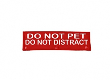 Dog Leash Sleeve DO NOT PET DO NOT DISTRACT -Available in 10 colors & 3 sizes-Snaps on your leash