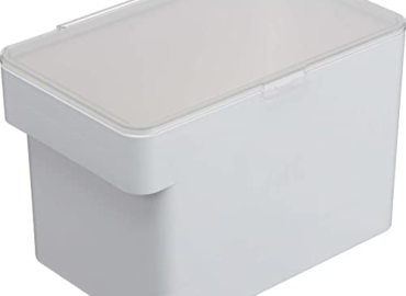 Yamazaki Home Airtight Food Storage Container (8 lbs Plastic | Medium | Pets, White