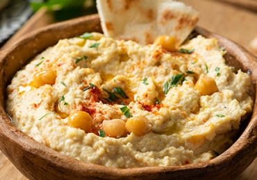 Jalapeño cilantro hummus