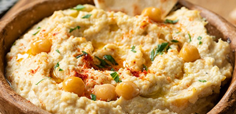 Jalapeño cilantro hummus