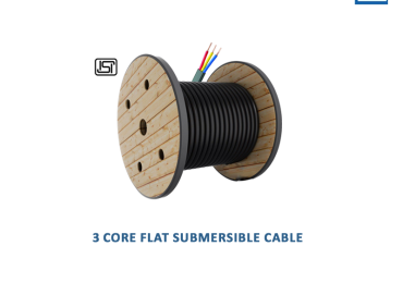 3 Core Flat Submersible Cable