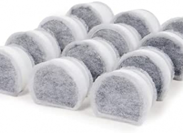 PetSafe Drinkwell Replacement Carbon Filters Compatible with PetSafe Ceramic and Stainless Steel Pet Fountains, for Water Dispensers, 4 Pack – PAC00-13906, 12 Pack – PAC00-16151