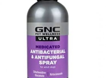 GNC Ultra Medicated Dog Shampoo and Dog Spray – Medicated Relief for Dogs with Itching & Infections – GNC Dog Grooming Supplies, Itch Relief Shampoo for Dogs, GNC Dog Shampoo