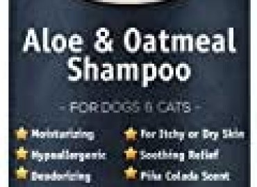 Jungle Pet Aloe Oatmeal Shampoo for Dogs – Sensitive Skin Dog Shampoo Oatmeal – Natural Dog Shampoo Sensitive Skin – Hypoallergenic Pina Colada Dog Oatmeal Shampoo