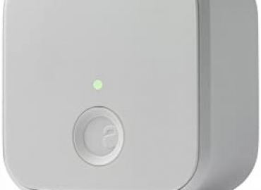 August Connect Wi-Fi Bridge, Remote Access, Alexa Integration for Your August Smart Lock, white