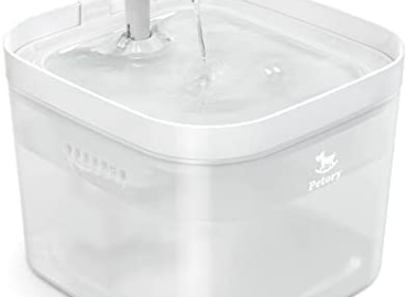 Petory Cat Water Fountain – Automatic Pet Water Fountain Cat Water Dispenser with 2 Replacement Filters, 74oz/2.2L BPA-Free Water Fountain for Cats Inside with 2 Flow Modes