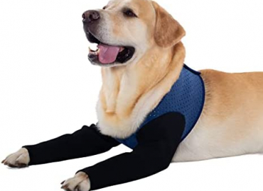 Coodeo Dog Recovery Sleeves, Cone Collar Alternative, Abrasion Resistant Dog Recovery Suit, Washable 2.5mm Thick and Waterproof, Pet Wounds Prevent Licking, Bite, Keep Dry