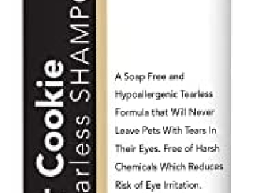 Animal Pharmaceuticals Tearless Pet Shampoo – Dog Shampoo Sensitive Skin Formula – Grooming Body Wash for Puppy & Kitten – Hypoallergenic & Soap-Free – Sugar Cookie Scent – 16 oz