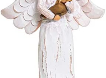Dog Memorial Gift Figurine, White, 6 Inches
