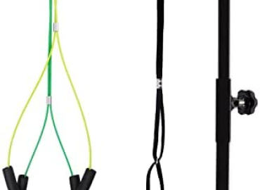Kalolary Foldable Pet Grooming Arm with Clamp, Dog Grooming Loop Noose & Two No Sit Haunch Holder