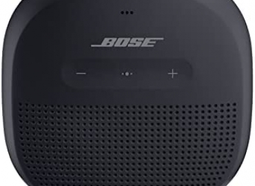 Bose SoundLink Micro Bluetooth Speaker: Small Portable Waterproof Speaker with Microphone, Black