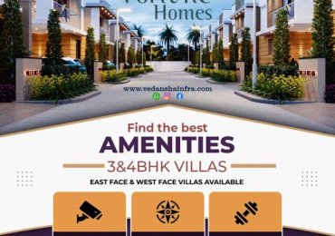 Explore Vedansha’s Fortune Homes: Premium 3BHK and 4BHK Duplex Villas with Home Theater in Kurnool