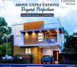 Experience the Ultimate in Comfort and Convenience at Vedansha’s Fortune Homes 3BHK and 4BHK Duplex Villas with Home Theater Near Sudireddy Palli Road, Kurnool