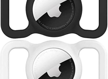 Airtag Dog Collar Holder(2 Pack) for Apple Airtags Anti-Lost Air Tag Holder Case Compatible with Cat Dog Collars