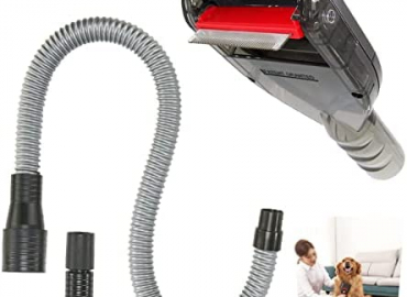 Pet Brush Vacuum Groomer Attachment – Shedding Deshedding Grooming Tool Hair Remover Great for Dogs Cats Fur, Groom Comb as Undercoat Removal, Extension Hose Adapters for Most Vacuum Cleaners