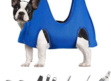 ATESON Pet Grooming Hammock for Dogs & Cats with Nail Clippers/Nail Trimmers/Scissors, Dog Grooming Harness for Nail Trimming, Pet Grooming Sling Helper Holder