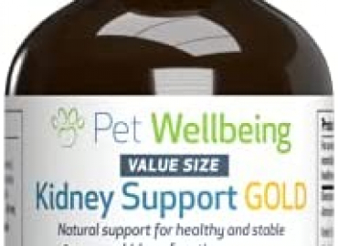 Pet Wellbeing Kidney Support Gold for Dogs and Cats – Vet-Formulated – Supports Healthy Kidney Function – Natural Herbal Supplement 4 oz (118 ml)