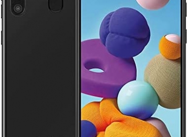 Samsung Galaxy A21 GSM Unlocked Android Cell Phone, US Version Smartphone, 32GB Storage, Long-Lasting Battery, 6.5” Infinity Display, Quad Camera, Black (Renewed)