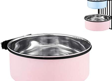Dog Crate Water Bowl ,Cage Type Pet Bowl,Stainless Steel Dogs Cats Animals Dog Kennel Hanging Bowl,Puppy Crate Water Dispenser,Small Medium Large Dog Feeding Bowls