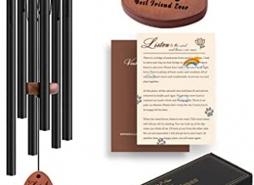 VENBEEL Pet Memorial Gifts, 28″ Pet Memorial Wind Chimes, Dog Memorial Gifts, Pet Loss Gifts, Loss of Pet Sympathy Gift, Pet Remembrance Gift in Memory of Dog Cat