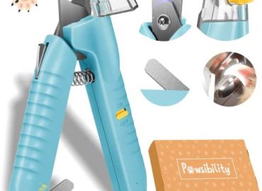 Pawsibility – Reinvented Pet Nail Clippers for Your Pal – Ultra Bright LED Light for Bloodline | Razor Sharp and Durable Blade | Vets Recommended Trimming Tool for Dogs and Cats