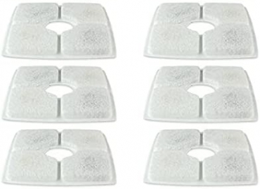PET STANDARD Replacement Water Filter Compatible with Veken / Wonder Creature, etc… 84oz/2.5L Automatic Pet Fountain, Cat Water Fountain Pack of 10