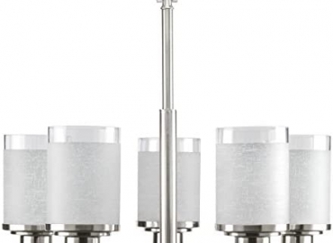 Progress Lighting P4459-09 Alexa Chandeliers, 20-Inch Diameter x 19-13/16-Inch Height, Nickel