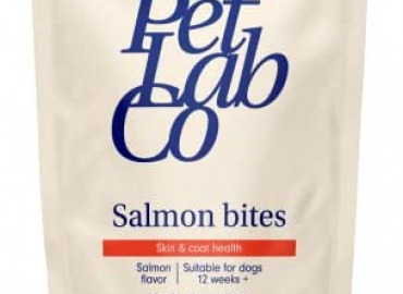 PetLab Co. Salmon Bites for Dogs – Premium Salmon Dog Treats with Beneficial Fatty Acids, Vitamins & Minerals – Carefully Selected Ingredients – Delicious Reward