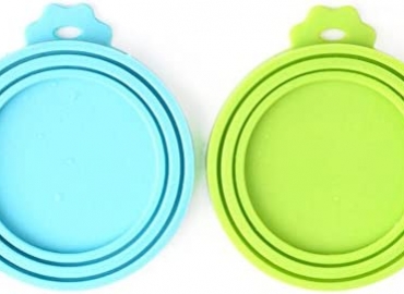 Comtim Pet Food Can Cover Silicone Can Lids for Dog and Cat Food(Universal Size,One fit 3 Standard Size Food Cans)