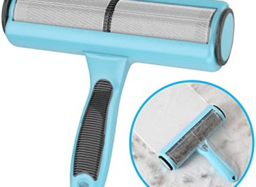 Yiupea Pet Hair Remover, Dog Cat Hair Remover Roller with Visible Fur Collection Box, Reusable Without Damaging Fabric, Electrostatic Lint Sticky Brush for Couch, Bed, Carpet, Cat Climbing Frame