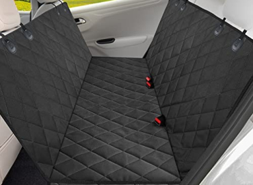 Kytely Upgraded Dog Car Seat Cover Pet Seat Covers for Back Seat Black