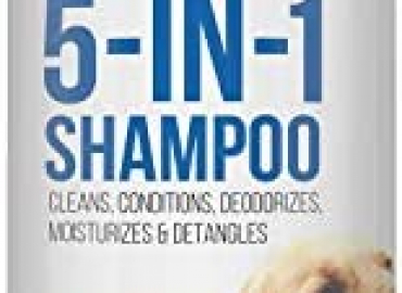 PET CARE Sciences 5 in 1 Dog Shampoo for Itchy Skin – Sensitive Skin Dog Shampoo for Smelly Dogs – Dog Shampoos & Conditioners – Made in The USA