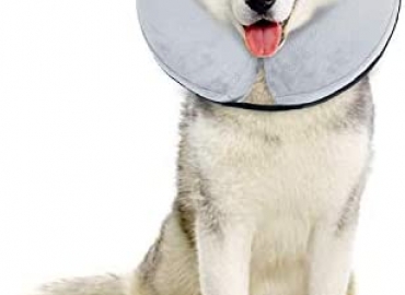BENCMATE Protective Inflatable Collar for Dogs and Cats – Soft Pet Recovery Collar Does Not Block Vision E-Collar