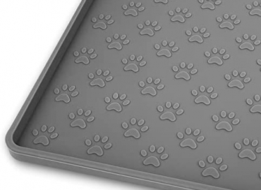 Ptlom Pet Placemat for Dog and Cat, Mat for Prevent Food and Water Overflow, Suitable for Small, Medium and Big Pet