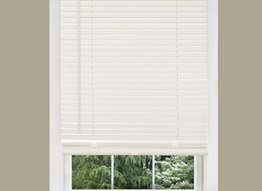Achim GII Cordless Morning Star Light Filtering Window Blind (Alabaster, 64″ x 64″)