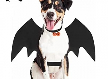 Halloween Dog Bat Wings Costume, Pet Halloween Cosplay Party Dress Up Costume for Dogs and Cats