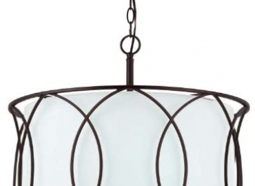 Canarm ICH320A03ORB20 Monica 3-Light Chandelier, 20.5″ x 20.5″ x 17.5″, Oil Rubbed Bronze