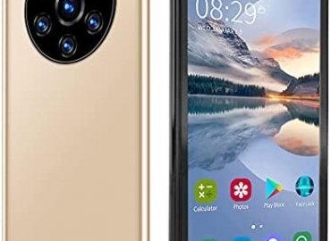 ASHATA Mate40 Pro Unlocked Smartphone, 5.45in 512MB 4G HD Screen Phone Dual Card Dual Standby Smart Phone, 128GB of Expandable Storage Cell Phone,Compatible for Android System(Gold)