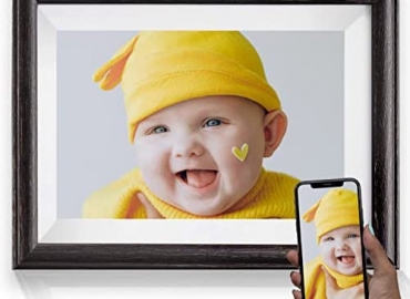 Digital Picture Frame 10.8 inch – WiFi Smart Photo Frame HD IPS Touch Screen Built in 16GB Memory Calendar Share Photo & Moments Instantly via Frameo App from Anywhere