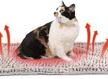 Self Heating Cat Pad Self Warming Cat Bed 27.5″ x 18.5″ Thermal Cat Mat for Outdoor and Indoor Pets