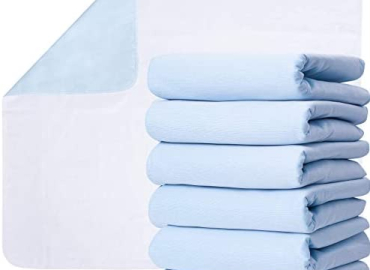 Washable Underpads for use as Incontinence Bed Pads, Reusable pet Pads, Great for Dogs, Cats, Bunny & Seniors