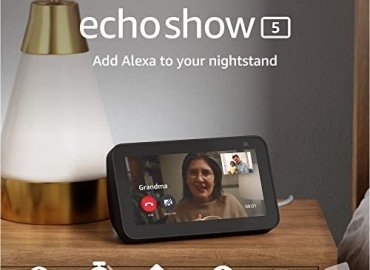 Echo Show 5 (2nd Gen, 2021 release) | Smart display with Alexa and 2 MP camera | Charcoal