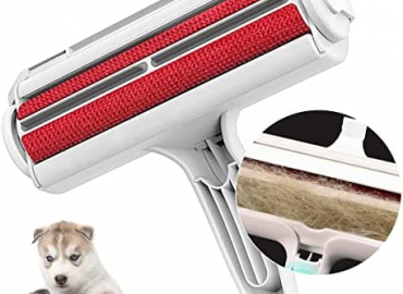 Pet Lover Dog Hair Remover Cat Hair Remover Pet Hair Remover Couch Dog Fur Remover Roller Pet Fur Remover Roller with Self-Cleaning for Sofa Beds Couch Carpet Car Seat Dress Dog Bed & Furniture Red