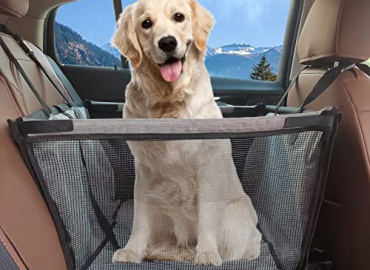 UIIAIOUIAIO Dog Car Seat for Large Dogs, Waterproof Large Dog Car Seat with Removable Cushion, Pet Car Seat for Cars Trucks SUV