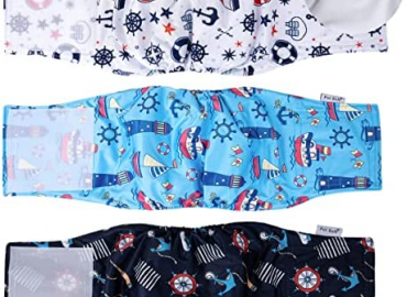 Pet Soft Dog Belly Bands – Washable Male Dog Diapers Belly Band for Male Dogs, Reusable Male Dog Belly Wraps 3pack for Doggy Puppy