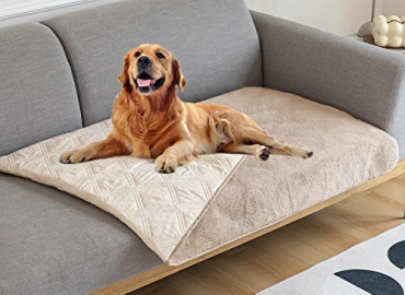 fuguitex Waterproof Dog Blanket Bed Anti-Slip Cover Fleece Lightweight Plush Fuzzy Cozy Plush Pet Blanket Throw Blanket for Couch Sofa