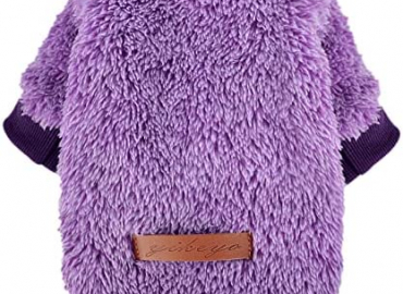 YIikeyo Winter Dog Clothes for Small Dogs Boy Girl Yorkie Chihuahua Warm Flannel Sweater Cute Funny Pet Puppy Clothing Cat Doggie Coat XS S M L